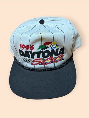 Vintage 1996 Daytona 500 SnapBack Hat 90s Vtg NASCAR Racing